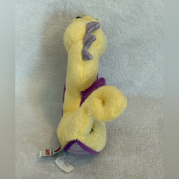Ganz Webkinz LILKINZ  SEAHORSE Plush 7” No Code Yellow Purple Sparkly HS507 - Picture 5 of 13